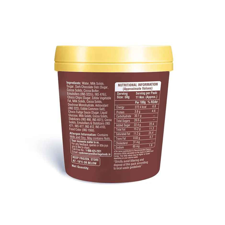 Heritage Alpenvie Belgian Chocolate Ice Cream Tub