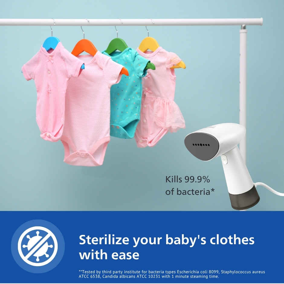 Philips Handheld Garment Steamer Sth1010/10 - Compact, Convenient Vertical Steaming, 900 Watt