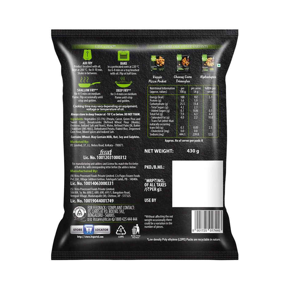 ITC Master Chef Veg Burger Patty | Loaded with Veggies | Crispy & Delicious | 8 pieces