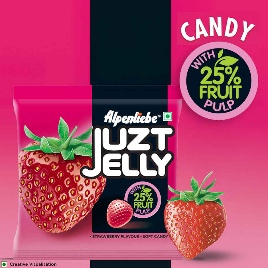 Alpenliebe Juzt Jelly Strawberry Soft Candy Pouch