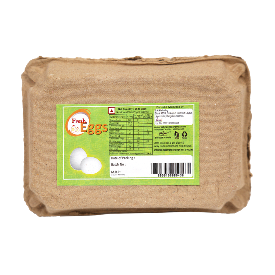 Id Fresh Idli & Dosa Batter (1kg) & Fresh White Eggs (6pc) Combo