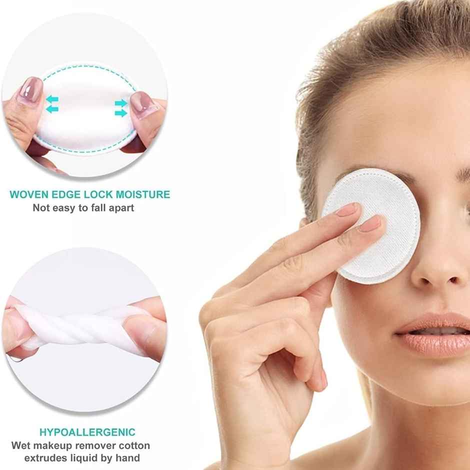 White Cotton Pads - 80 Pcs