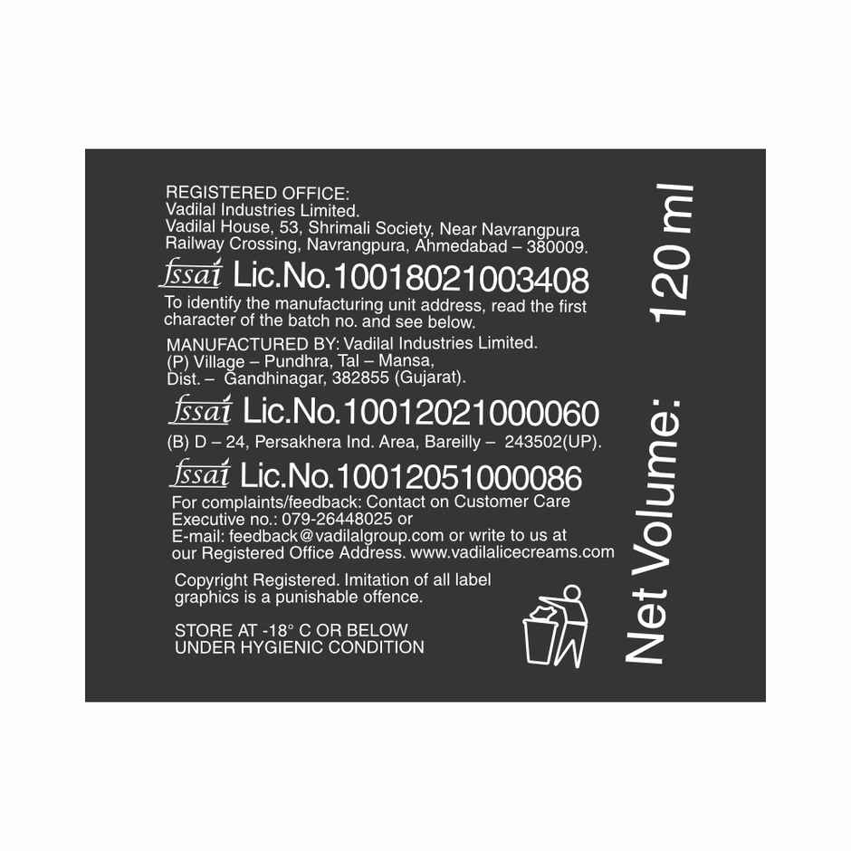 Vadilal Pistachio Almond Fudge Cup Combo