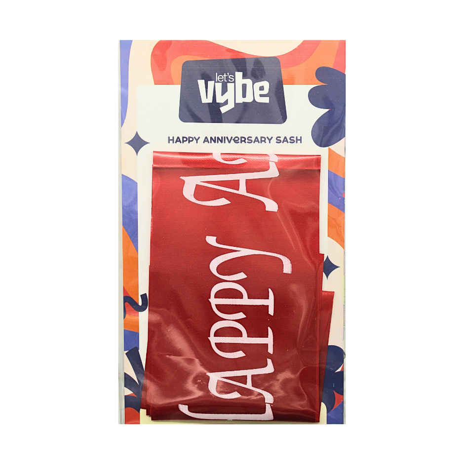 Happy Anniversary Sash | Assorted | Let's Vybe