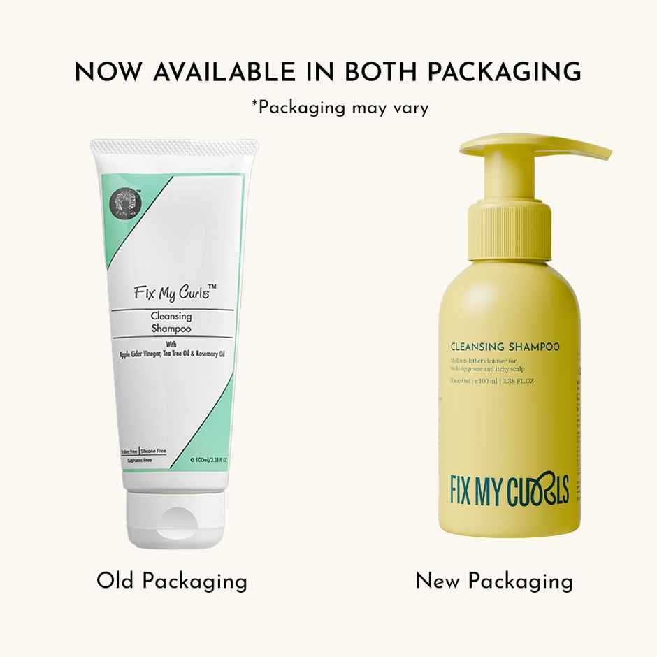 Fix My Curls Cleansing Shampoo| Anti-Dandruff With Apple Cider Vinegar & Tea Tree Oil