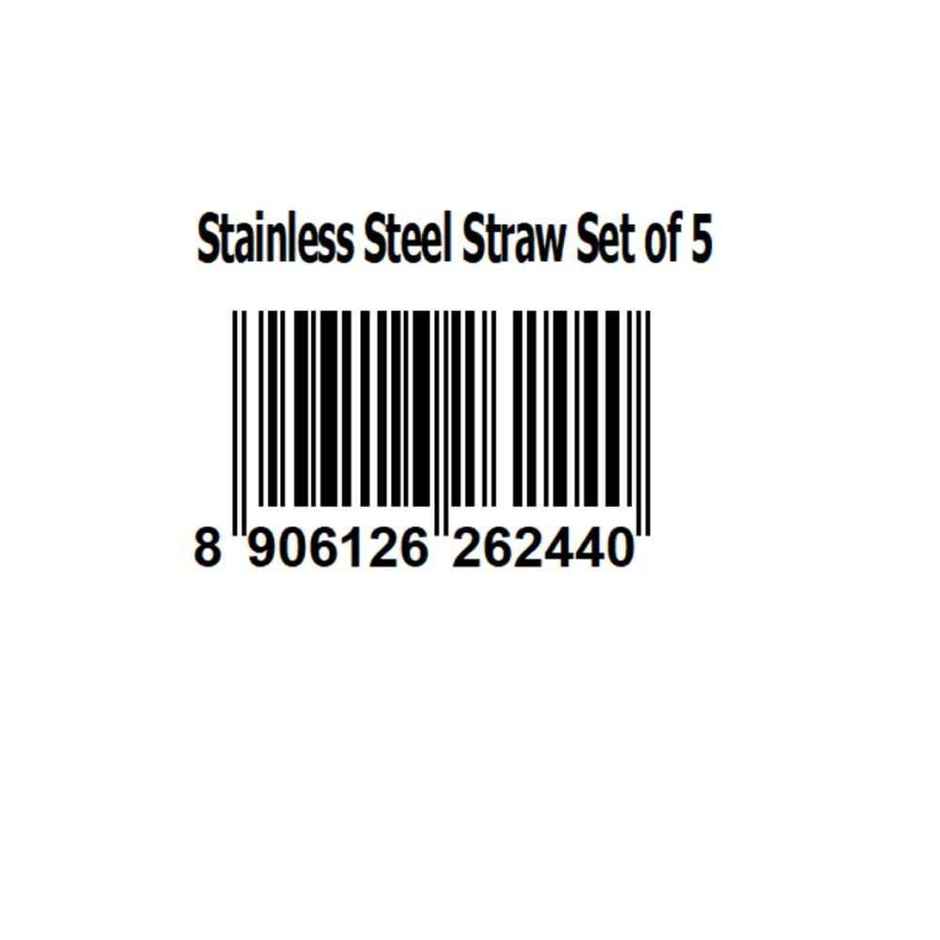 Picfest Stainless Steel Straw Set Of 5