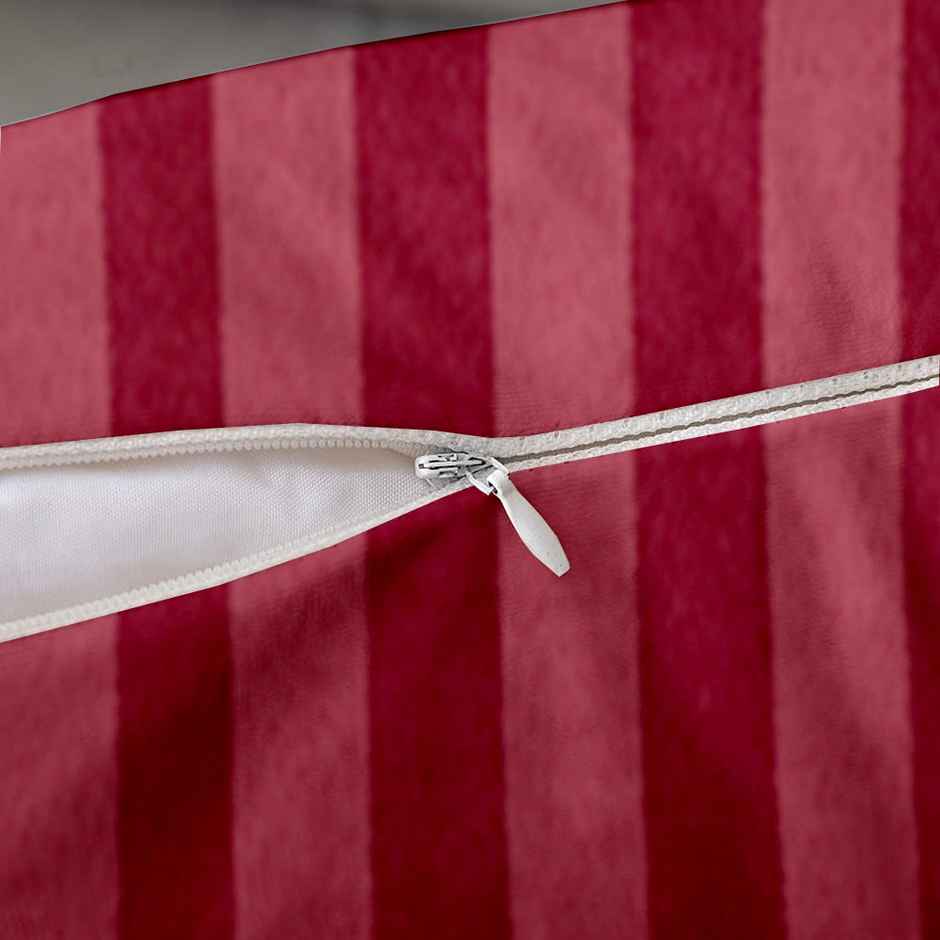 Lushomes Bolster Cushion Covers - Maroon | 16 x 16 inch