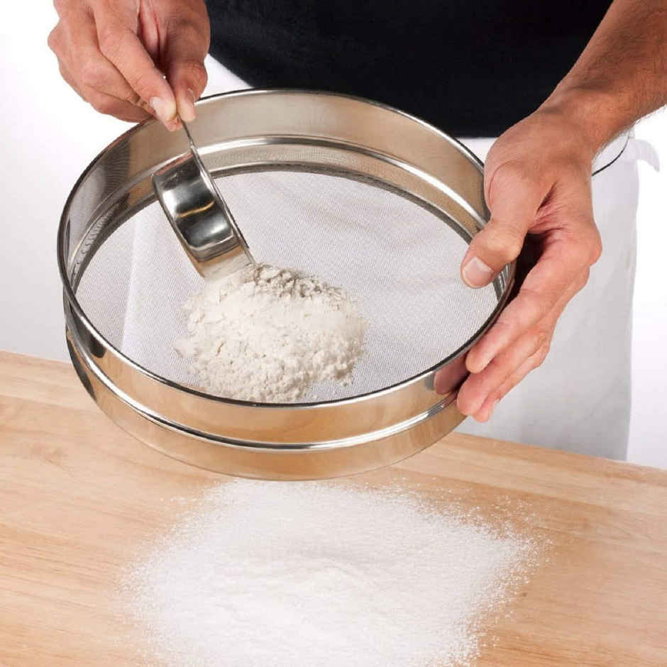 SE7EN Stainless Steel Atta Chalni - 8 Inch