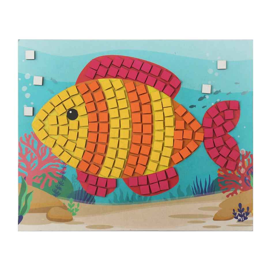 Itsy Bitsy Peel and Stick Mosaic Art Decor Fish 17 x 21cm Lb