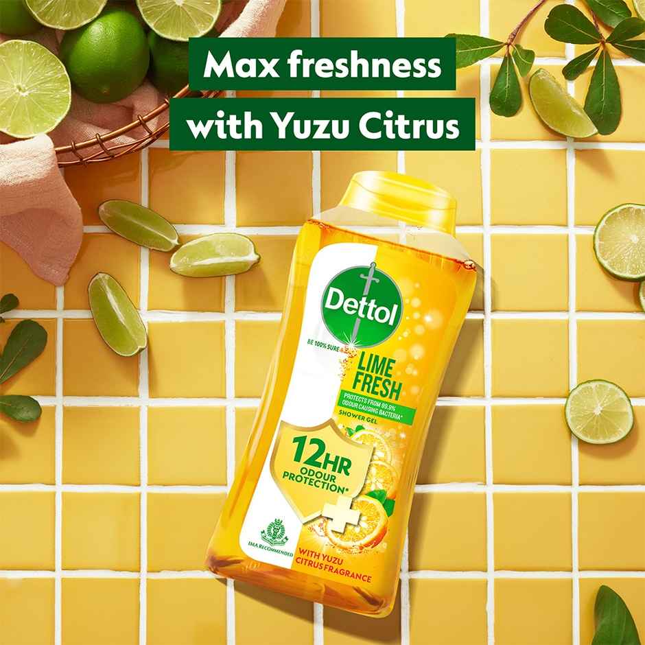 Dettol Body Wash and shower Gel | Lime Fresh Bottle Combo