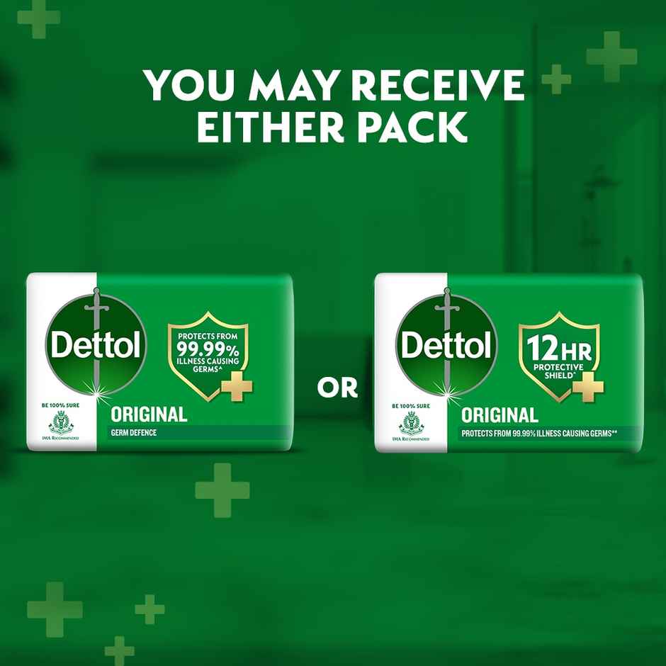 Dettol Original Bathing Soap Bar with 12hr Protective Shield