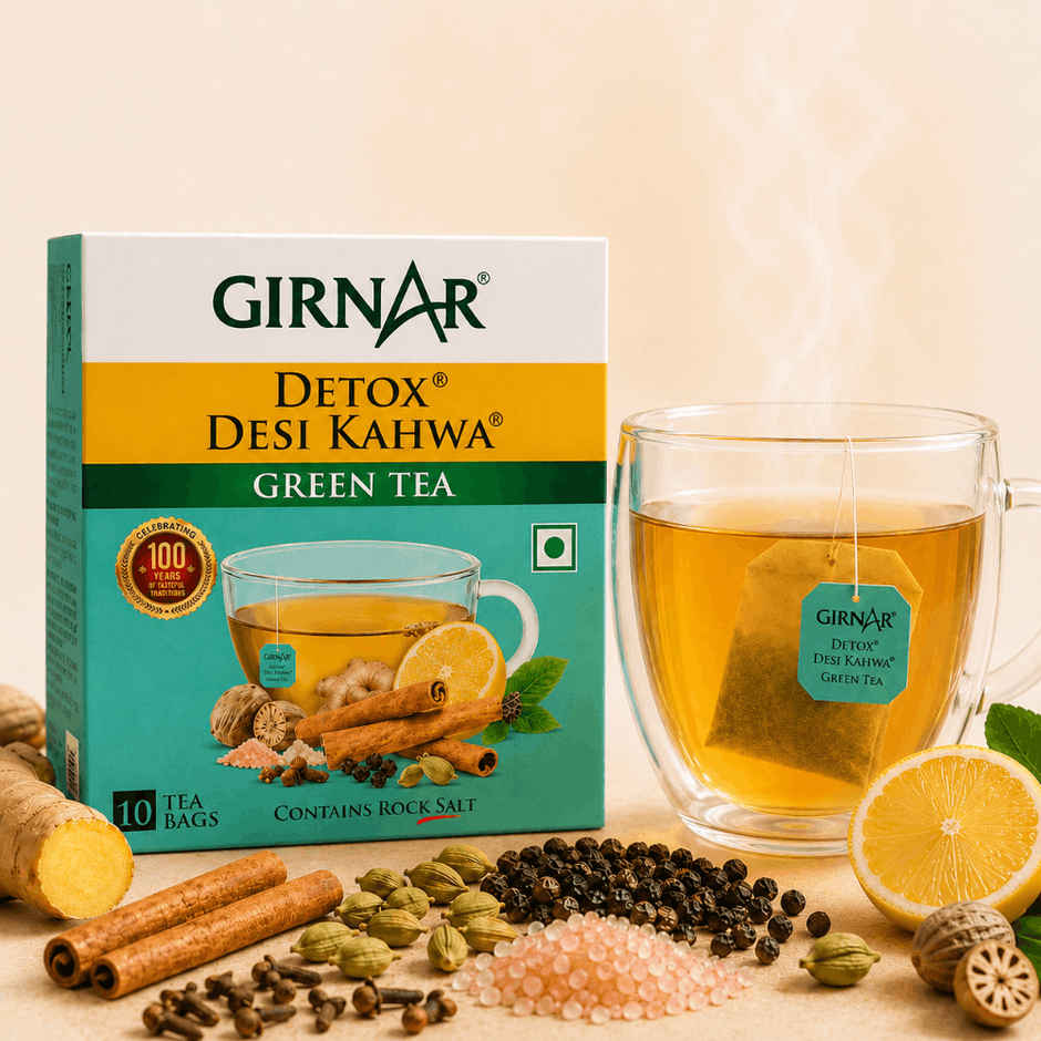 Girnar Detox Desi Kahwa Green Tea Bags