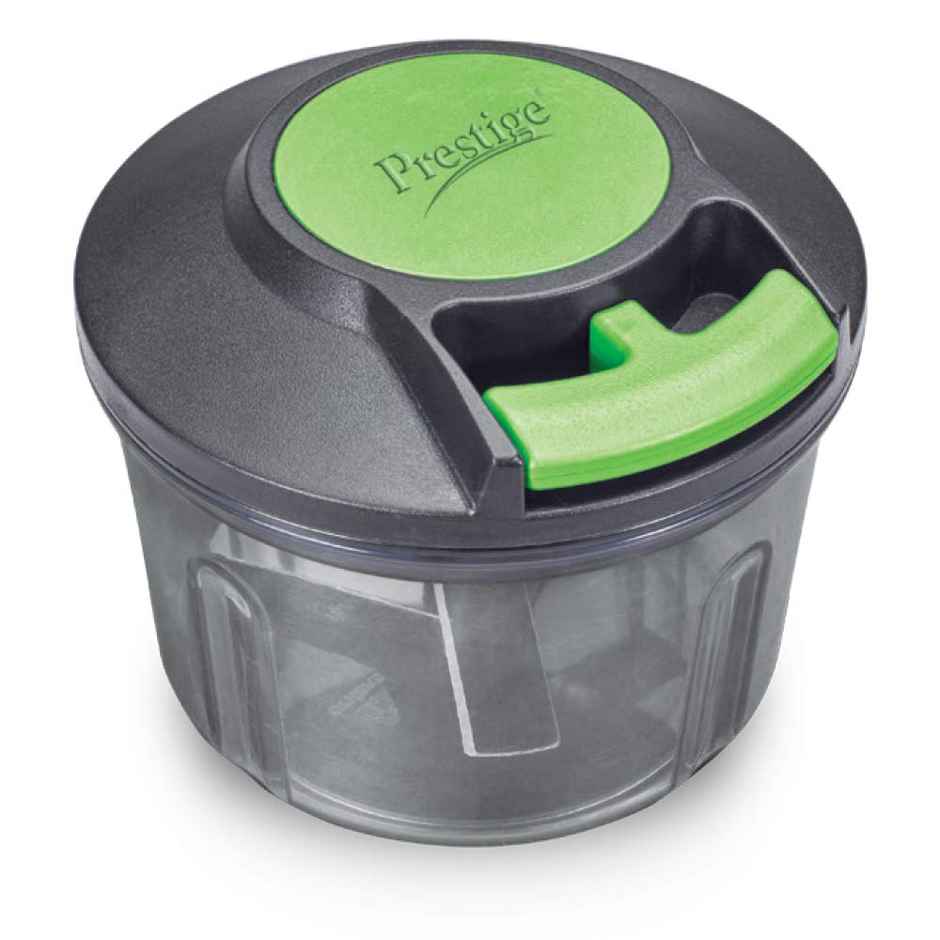 Prestige PVC 8.0 Veggie Cutter,High Quality 3 Blades SS Design,Jumbo Bowl,Anti Skid Base,Black