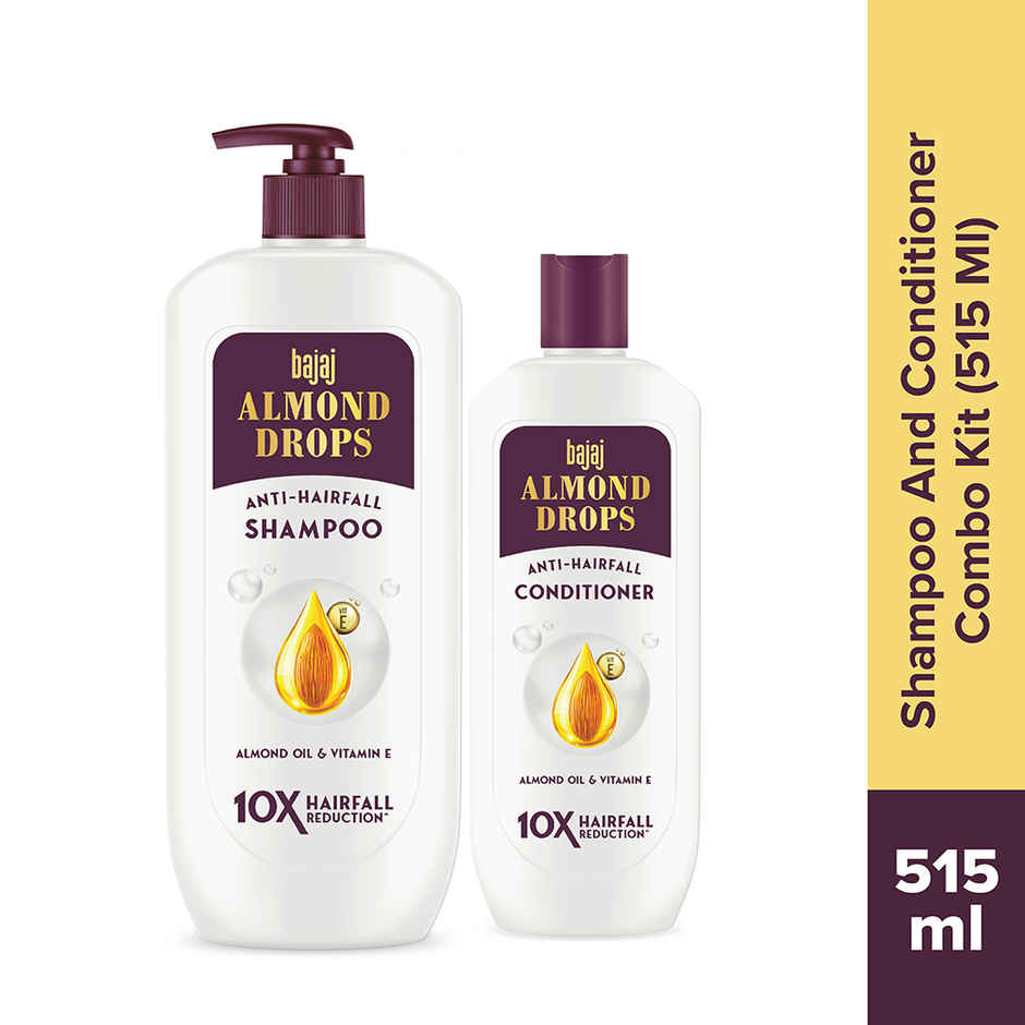 Bajaj Almond Drops Anti Hairfall Shampoo & Conditioner With Almond Oil And Vitamin E