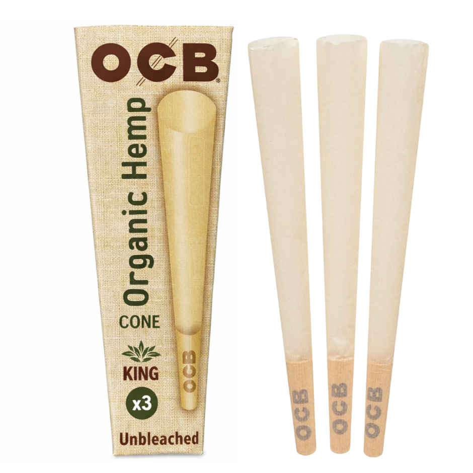 OCB France Organic Hemp Pre-Rolled Cones | King Size