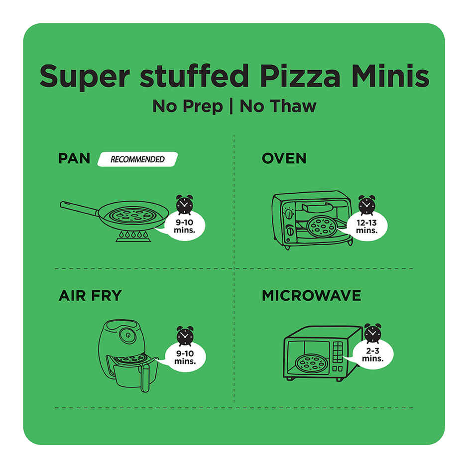 Prasuma Korean Fried Potato - Spicy K-Bbq(275gms) & Prasuma Pizza Minis - Paneer Tikka(180gms) Combo