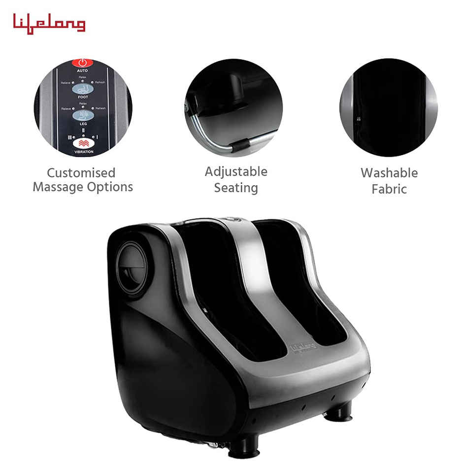 Lifelong Pain Relief Foot, Calf and Leg Massager Machine with Vibration for Men and Women Massager