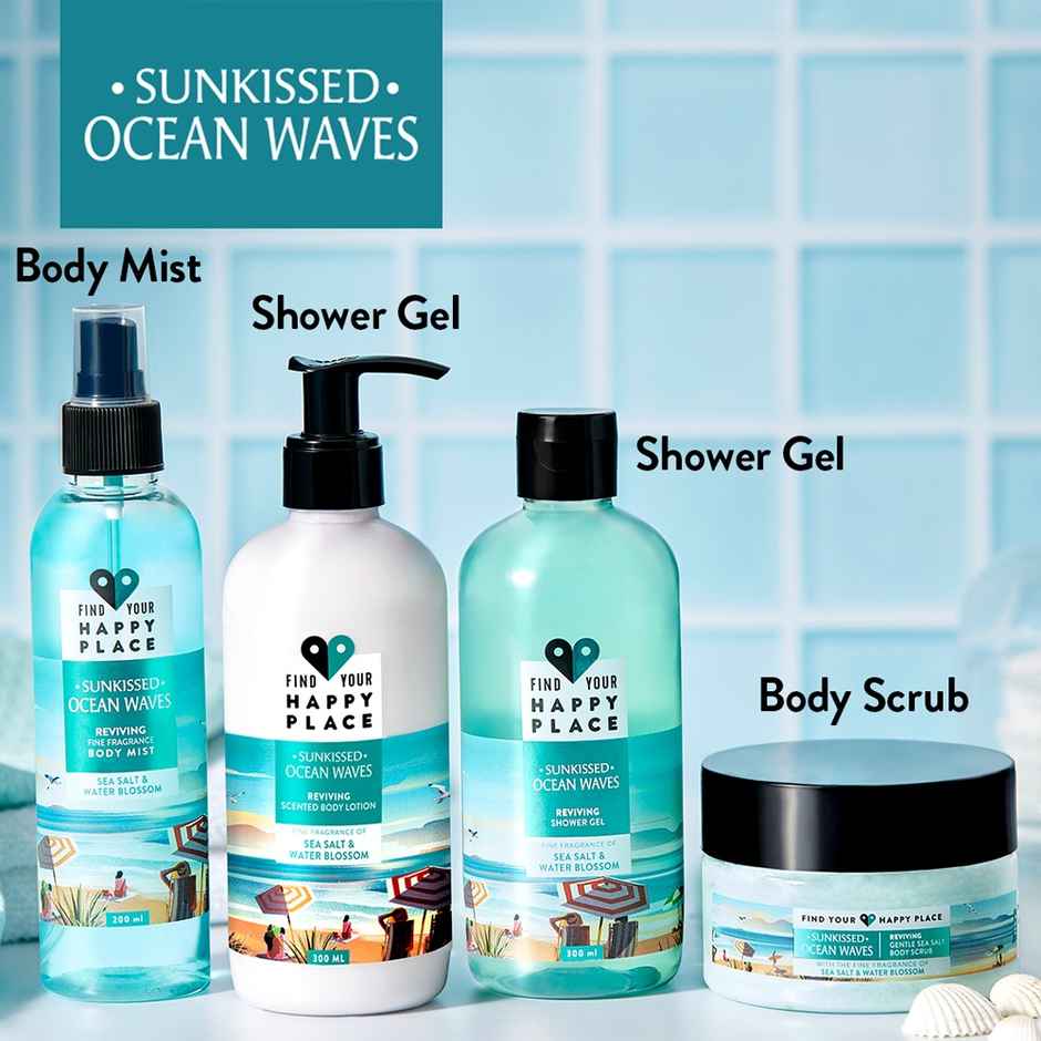 Find Your Happy Place Sunkissed Ocean Waves Shower Gel Sea Salt & Water Blossom