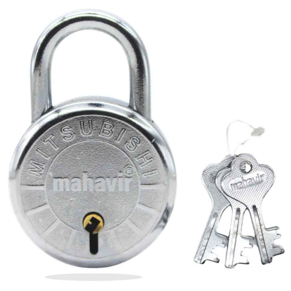 Se7en Pad Lock With 3 Keys - 65mm - Round Shaped