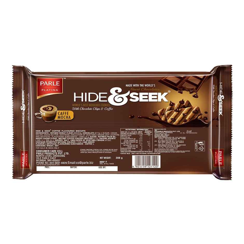 Parle Hide & Seek Cafe Mocha Flavoured Biscuits | Artificial Colour-free and Preservative-free Combo