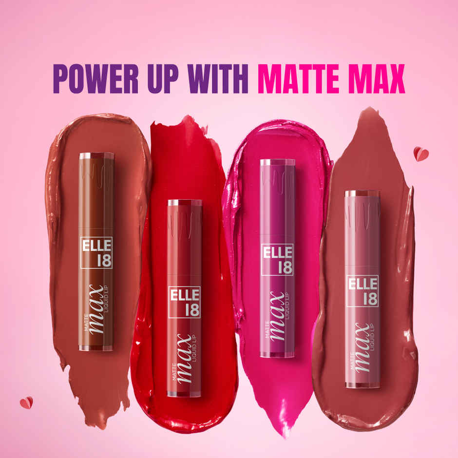 Elle 18 Matte Max Liquid Lip | Brown Butter | Matte | Transferproof | Smooth Lips All Day