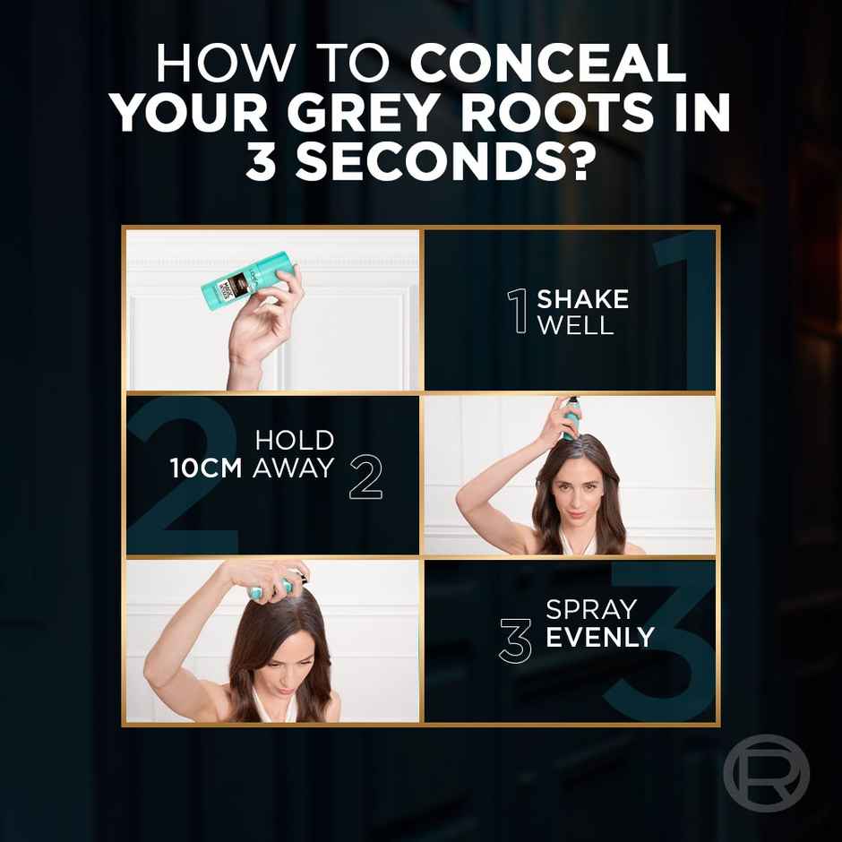 L'Oreal Paris Magic Retouch Root Touch Up Hair Colour Spray, 2 Dark Brown