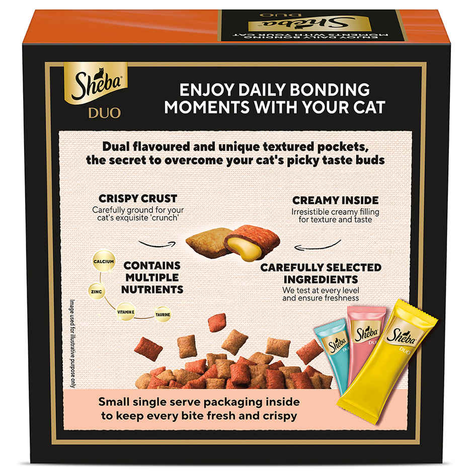 Sheba Duo Adult Cat Treats | Crispy Outside Soft Inside