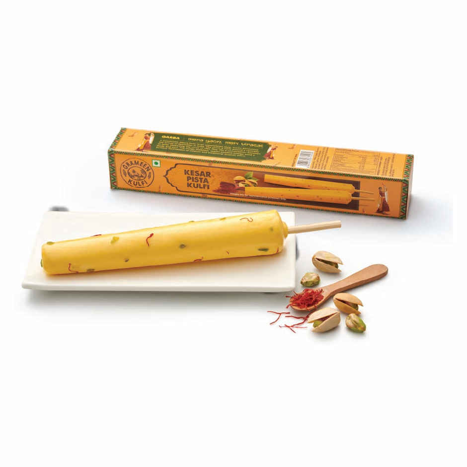 Grameen Tricolour Kulfi Sticks Pack of 3 - Kesar Pista, Desi Malai, Calcutta Paan Combo