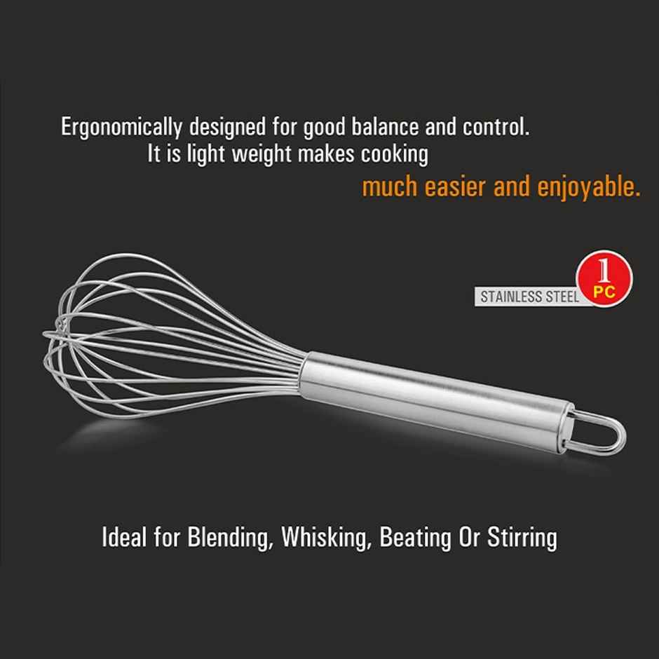 Vinayak Stainless Steel Whisk (Silver, 1 Piece)