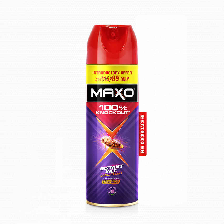Maxo Crawling Insect Killer, Cockroach Killer Spray |Floral Fragrance