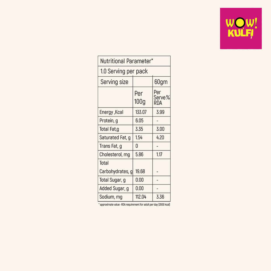 Wow! Malai Kulfi - Sugar Free