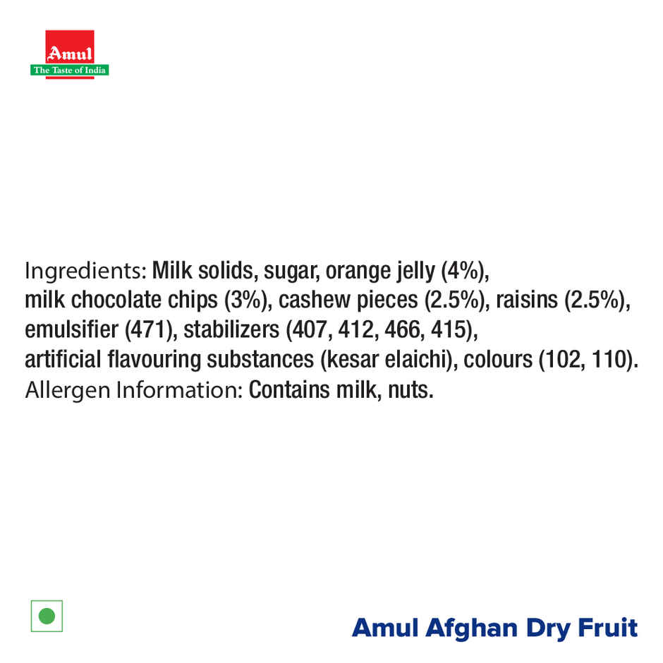 Amul Afghan Dry Fruit Ice Cream Cup