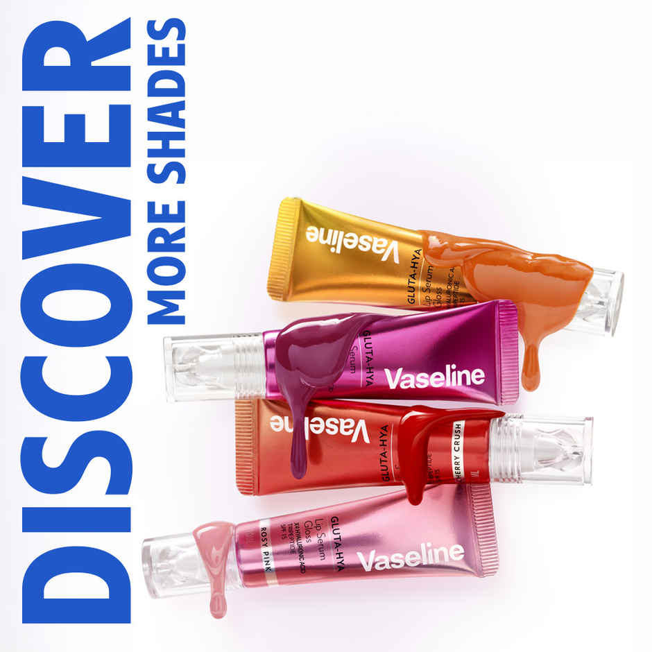 Vaseline Gluta-Hya Juicy Peach Lip Serum Gloss | 4X Hyaluronic Acid & Tripeptide | SPF 15