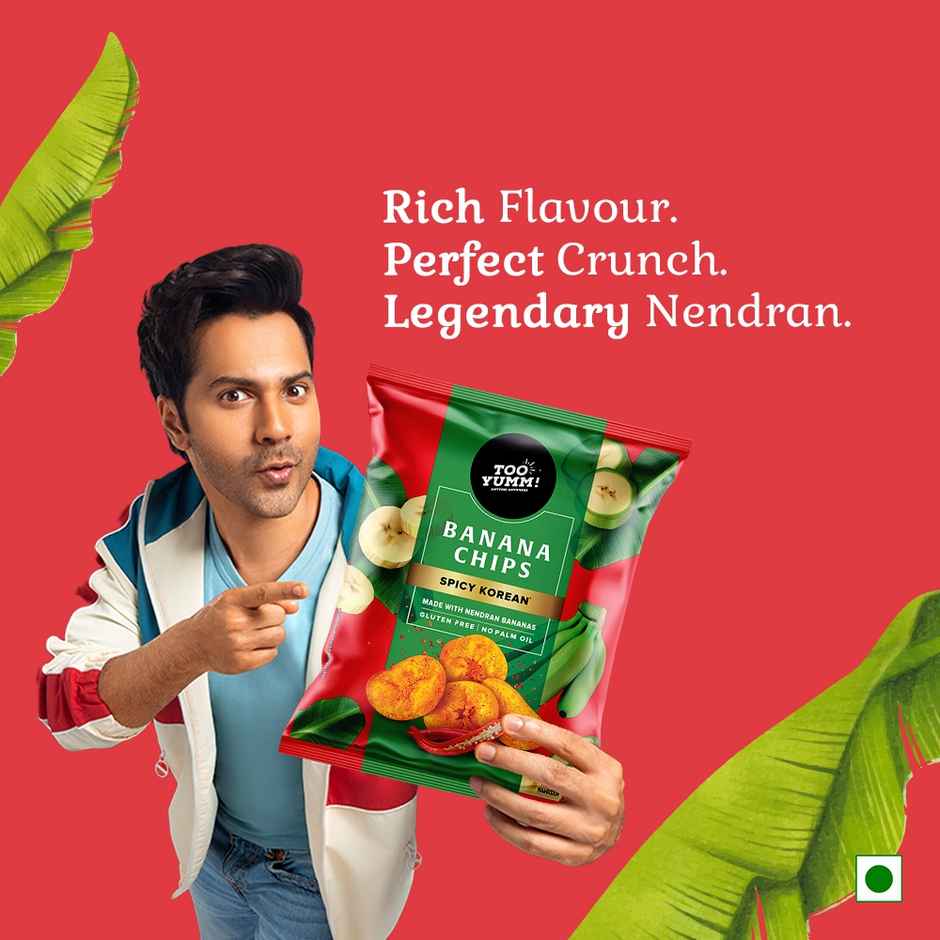 Too Yumm! Spicy Korean Banana Chips | Made with Nendran bananas | No Palm Oil | Pure Veg
