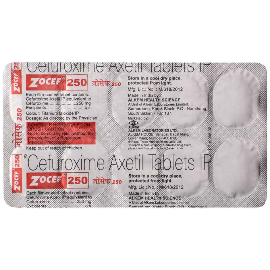 Zocef 250 Tablet