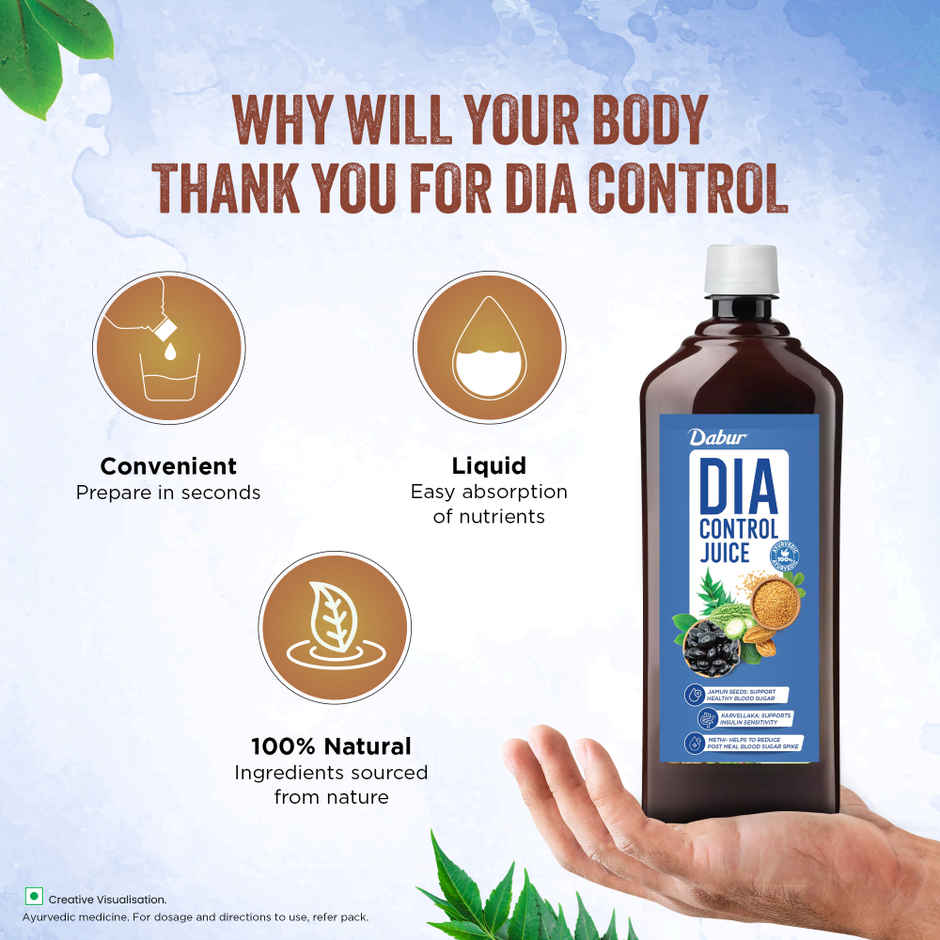 Dabur Dia Control Juice Supports Healthy Blood Sugar
