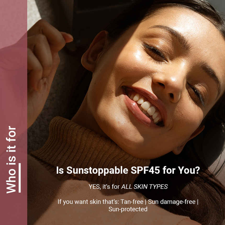 Neude SPF 45 PA+++ Moisturizing Mineral 3-In-1 Sunscreen | Tan Prevention, No White Cast 50 Ml