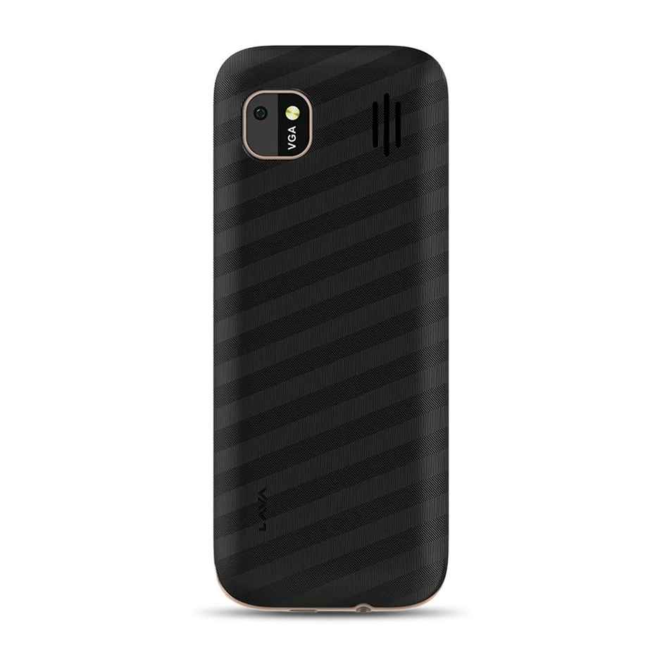 Lava Gem 2025 Dual Sim Keypad Phone 2.8 inch Display, Camera & Flash | 2575mAh Smart AI Black Gold