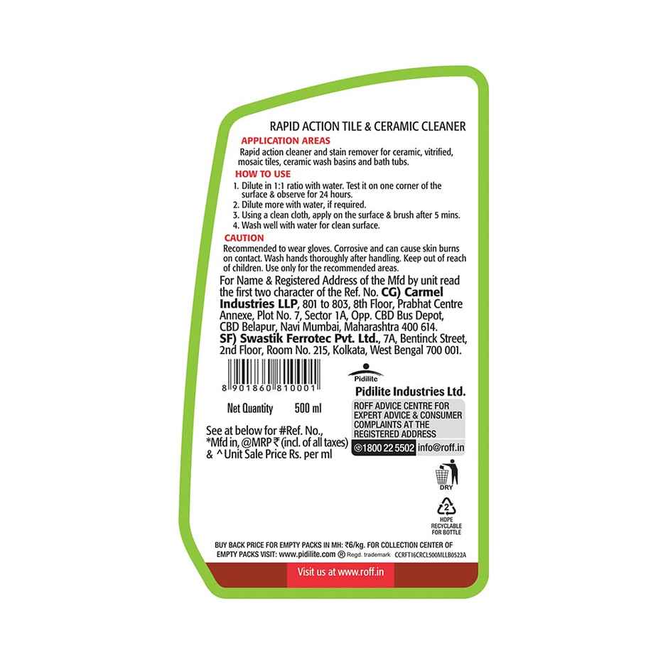 Roff T16 Professional Tile, Floor & Ceramic Cleaner