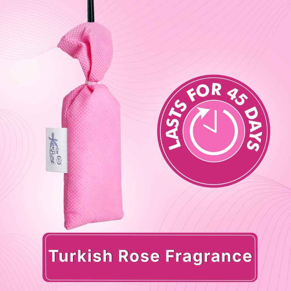 Turkish Rose Camphor Pouch by Air Karpure | Car, Bathroom & Room Freshener|From House of Cycle