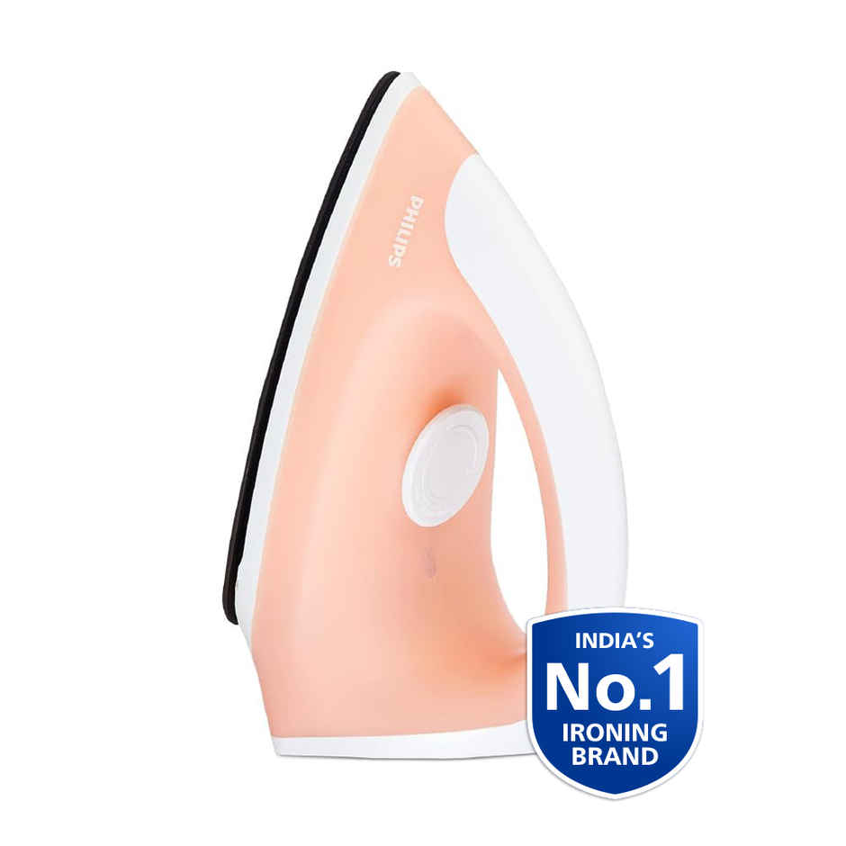 Philips Appliance Classic Gc097/50 Dry Iron - 750 W | 180 Degree Swivel Cord - Peach Colour