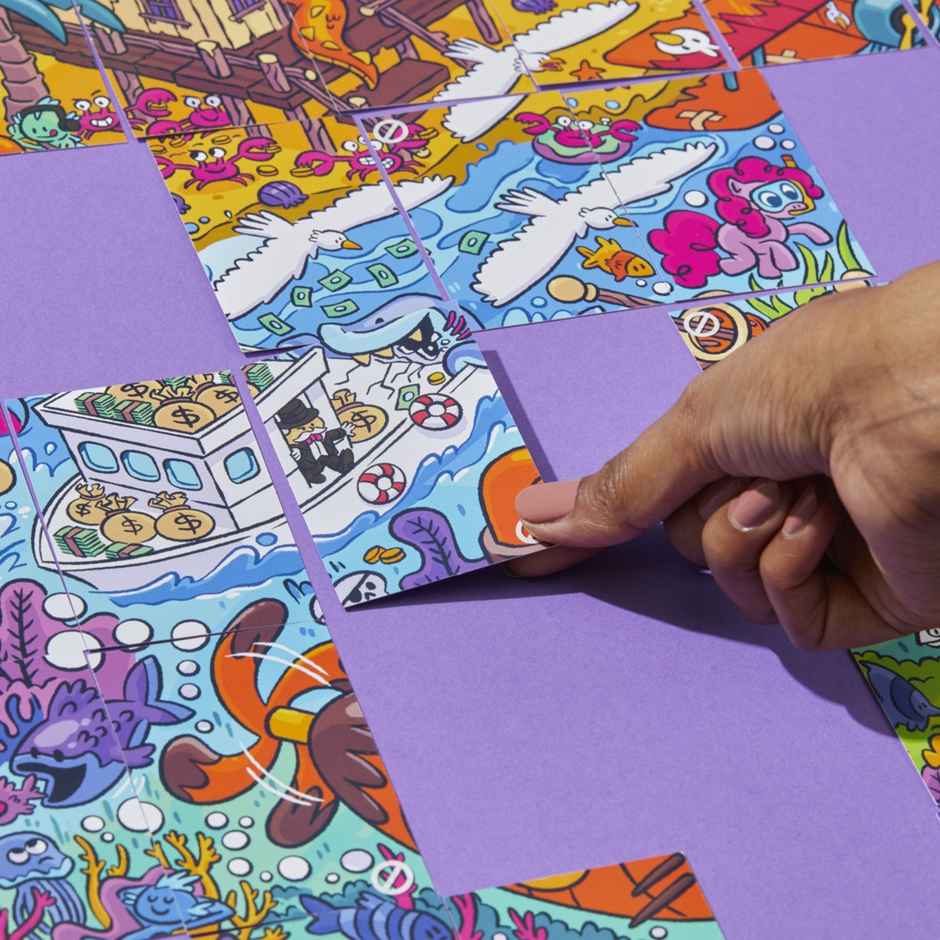 Hasbro Puzl It Aqua Adventure | Competitive Puzzle Card Game