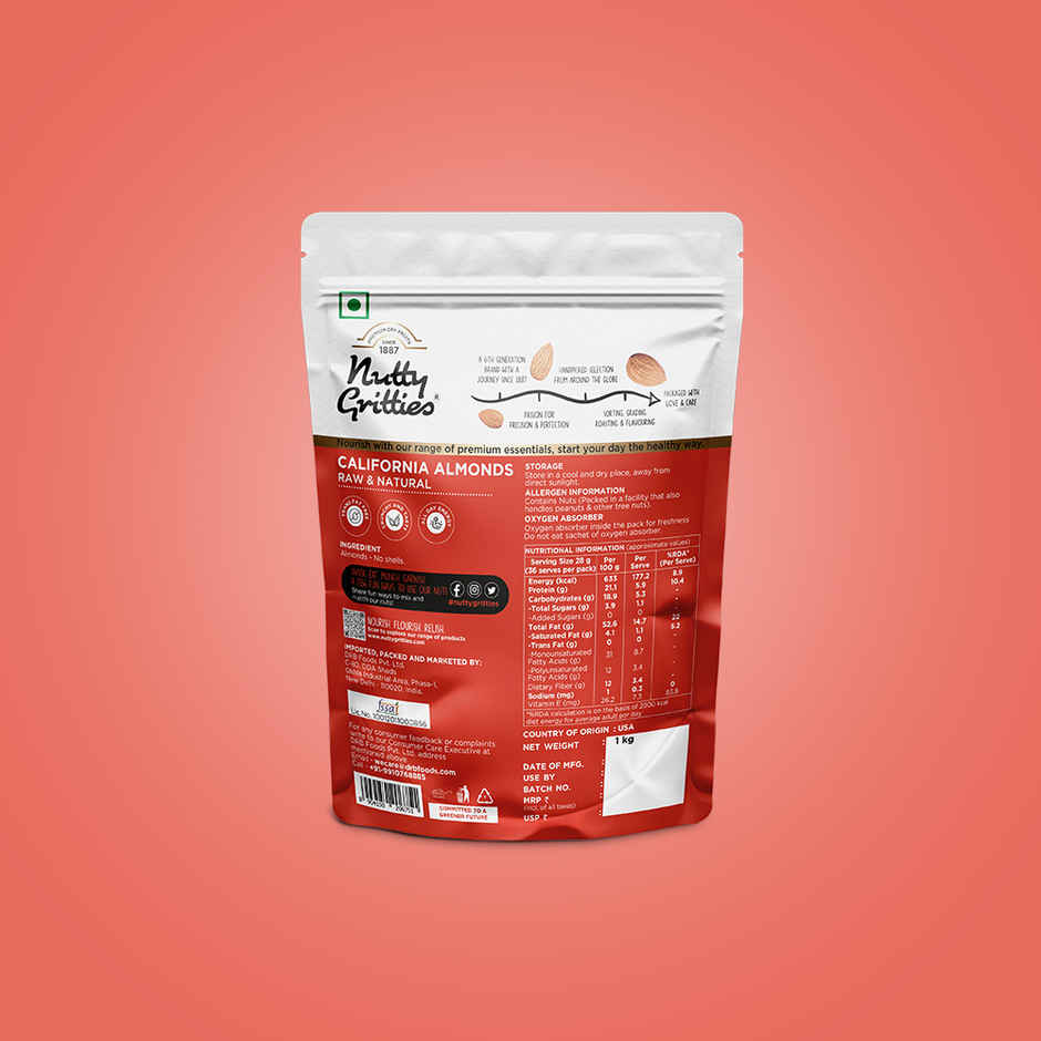 Nutty Gritties California Almonds