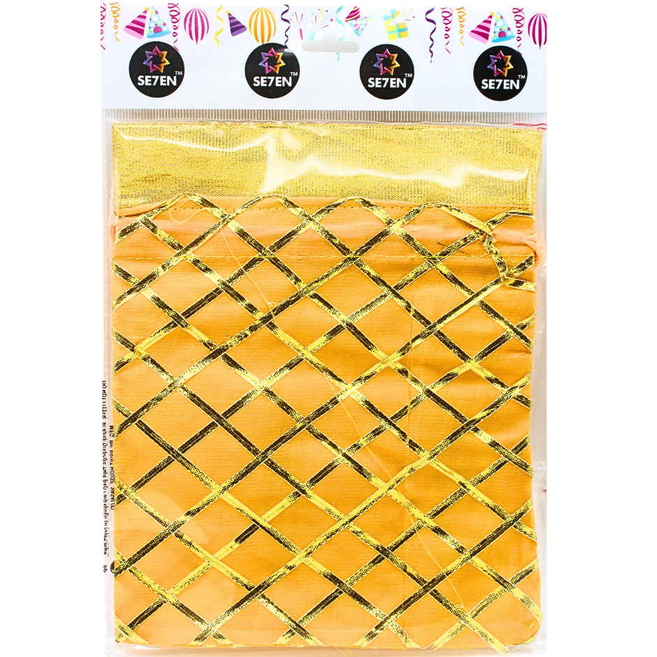 Se7en Fancy Potli Bags 23 x 18 Cm (Colour May Vary)