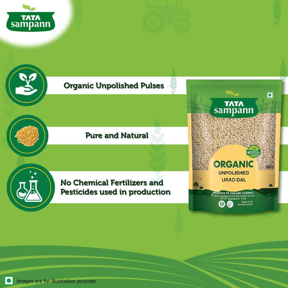 Tata Sampann Organic Unpolished Urad Dal