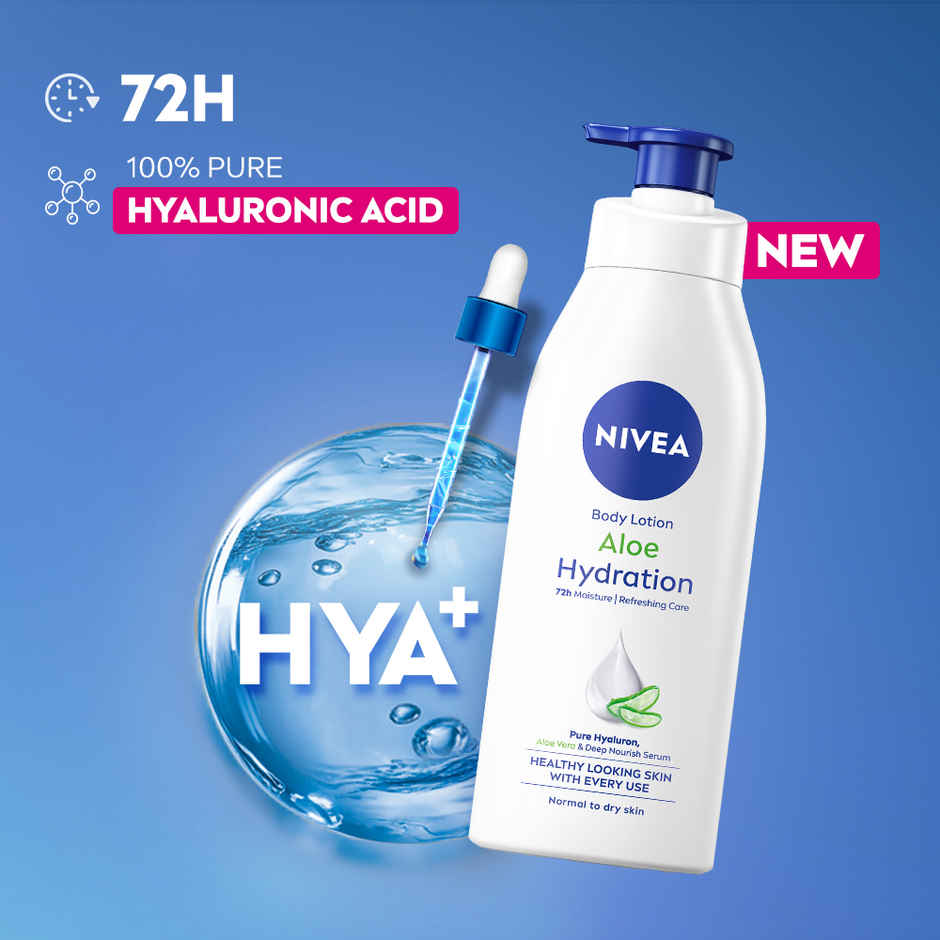 NIVEA Aloe Hydration Body Lotion|Refreshing Hydration|Non Sticky Feel|With Aloe Vera