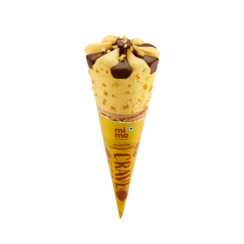 Mimo Crave Cone Crunchy Butterscotch Ice Cream