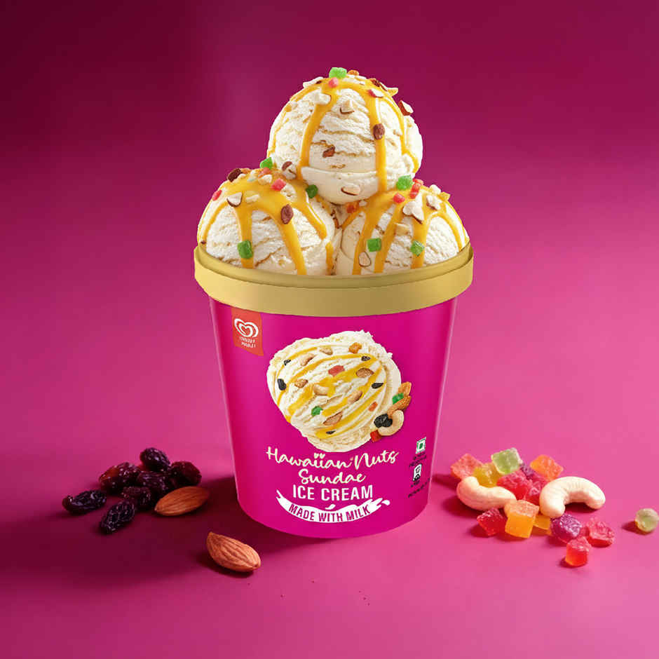Kwality Wall's Hawaiian Nuts Sundae Tub
