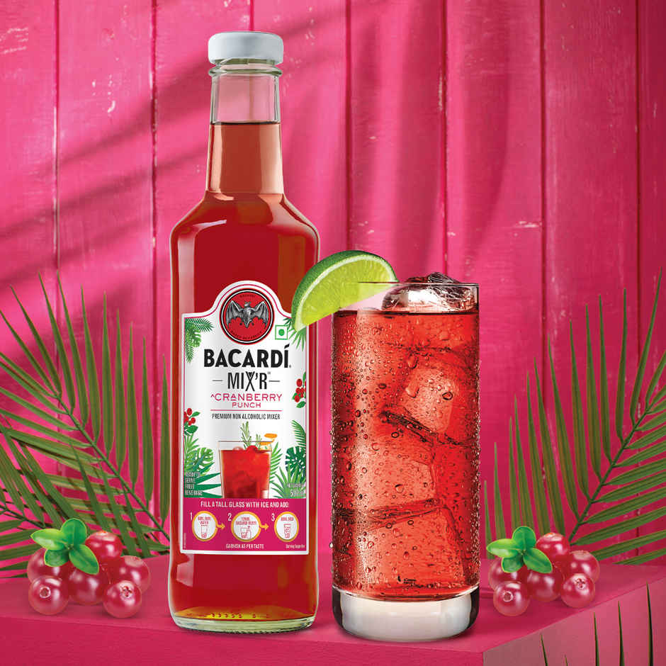 Bacardi Mixers - Cranberry Punch | Non Alcoholic Premium Mixer