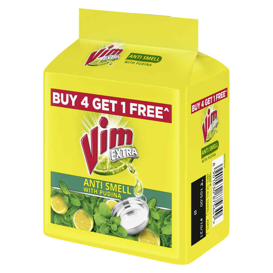Vim Anti Smell With Pudina Dishwash Bar Combo